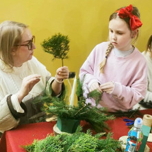 Warsztaty świąteczne. Powstały wyjątkowe stroiki